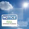 Signmission Full Nitrogen Cylinders OSHA Notice Sign, Plastic, 14in W x 10in L, 2PK OS-2PACK-NS-P-1014-L-15739 - alternate 3